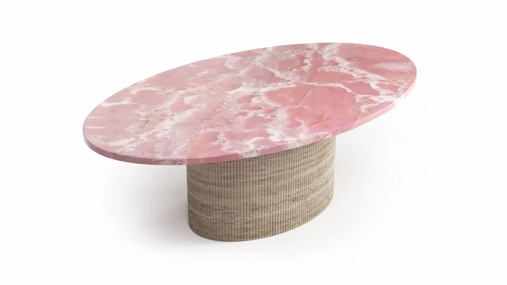 Coffee tables - Valleyra - Coffee tables - Pink Onyx - 120X70X40 cm - STONE VALLEY