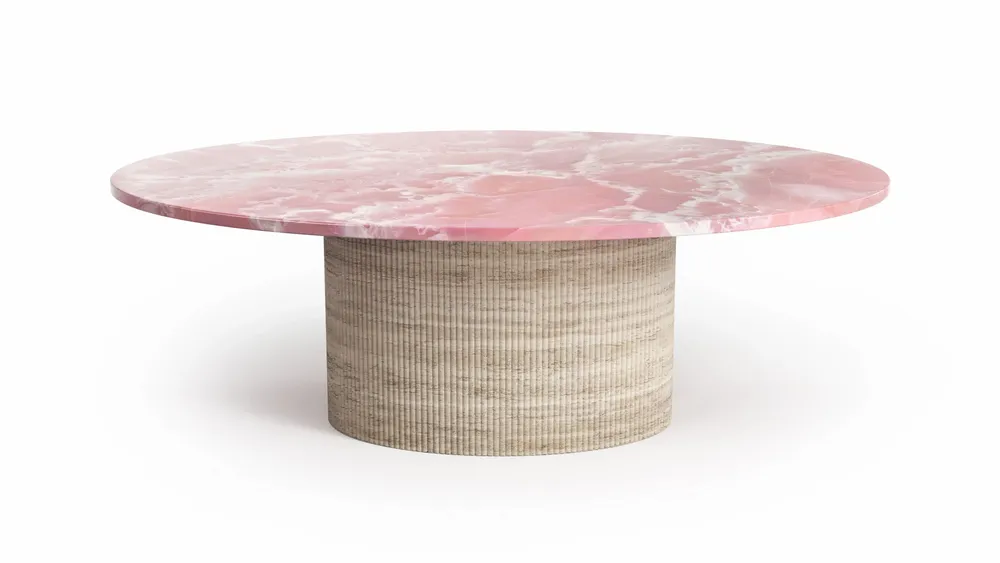 Coffee tables - Valleyra - Coffee tables - Pink Onyx - 120X70X40 cm - STONE VALLEY