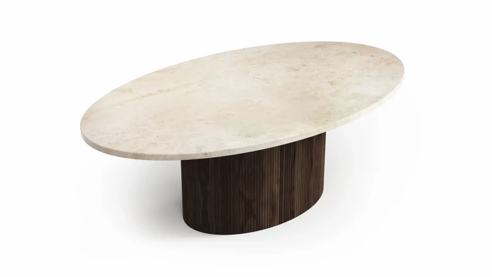Tables basses - Valleyra - Tables basses - Marbre Crema - 140X80X40 cm - STONE VALLEY