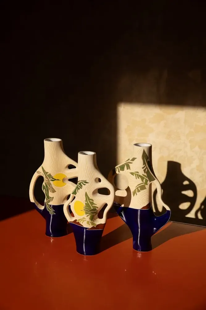 Ceramic - Living on Vacation Collection Wall Plates - CAROLINE CUTAIA