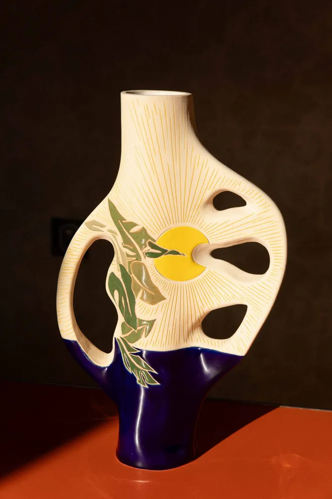 Ceramic - Living on Vacation Collection Wall Plates - CAROLINE CUTAIA