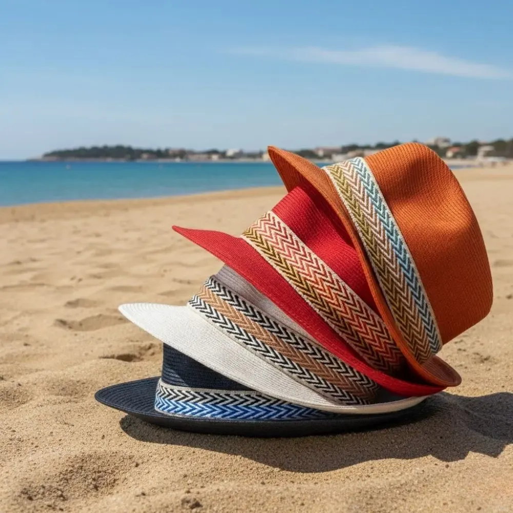 Hats - PAPER HAT large ribbon braid - TRAVAUX EN COURS...