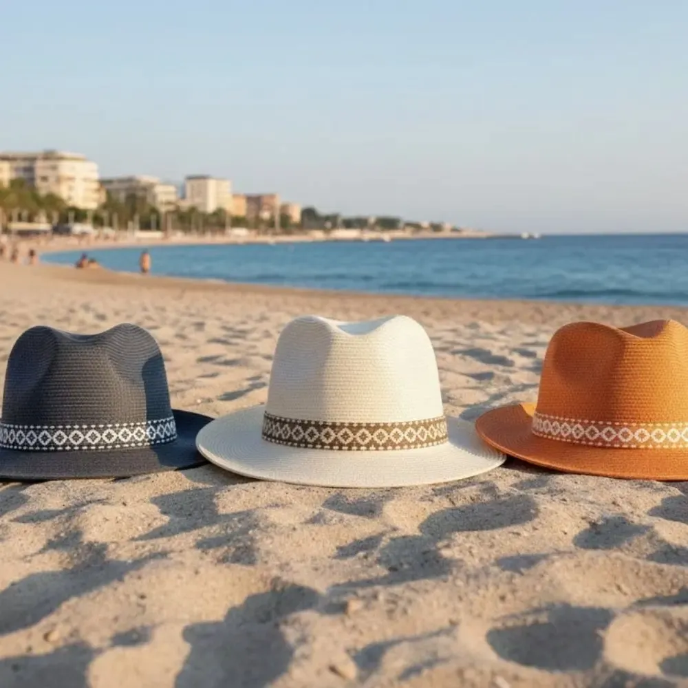 Hats - PLAITED PAPER HAT small ribbon - TRAVAUX EN COURS...