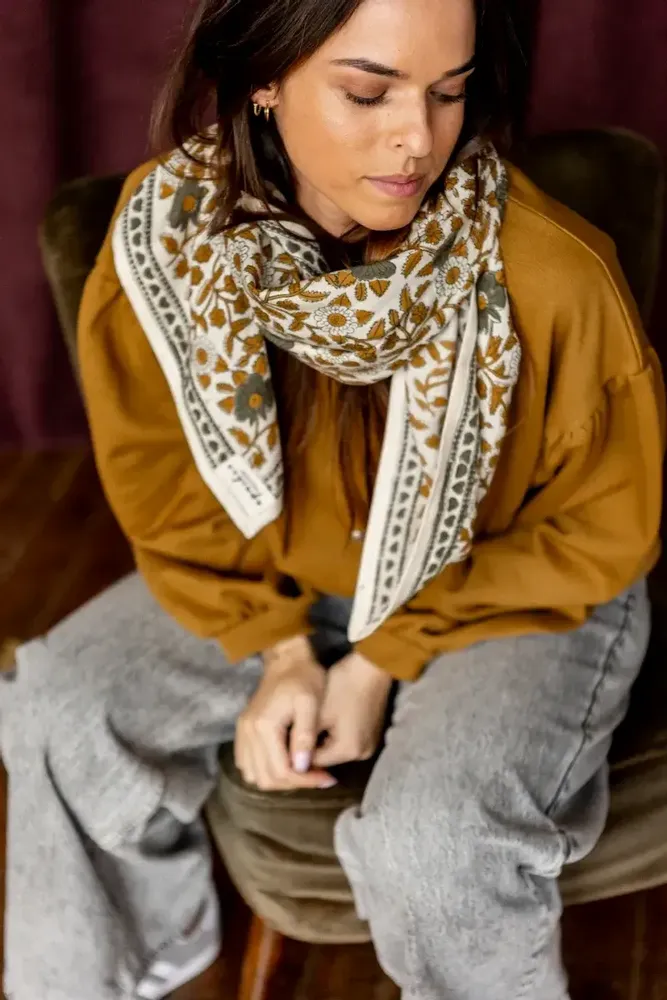 Foulards et écharpes - Big Foulard Latika "Cœur" - APACHES