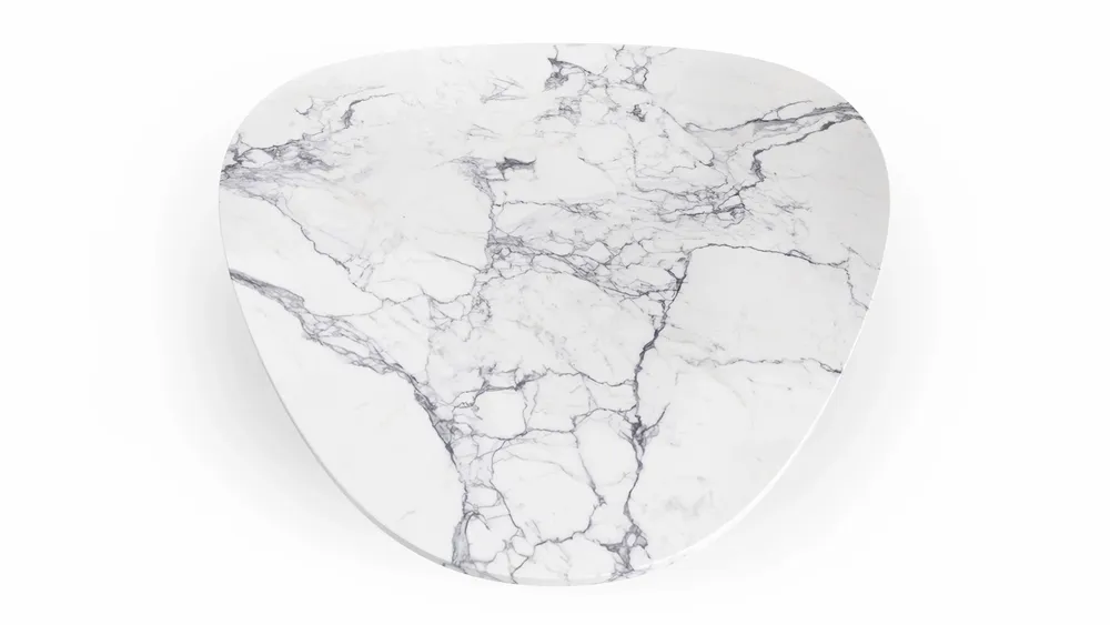 Tables basses - Rivage - Tables basses - Marbre Statuario Michelangelo Carrara - 100X100X40 cm - STONE VALLEY