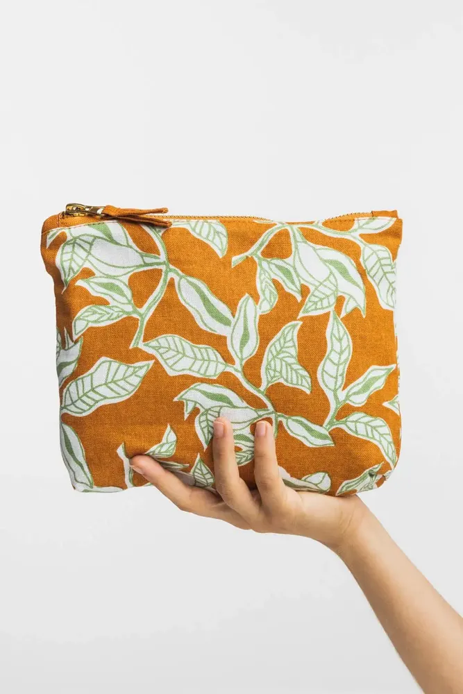 Bags and totes - Cloth bag and cosmetic bag BLOSSOM CHARM, GREEN TULIP & LEAFY FOREST - TRANQUILLO