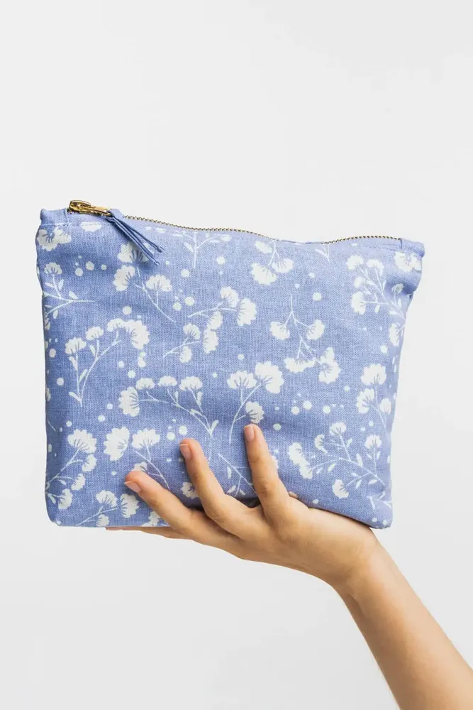 Bags and totes - Cloth bag and cosmetic bag BLOSSOM CHARM, GREEN TULIP & LEAFY FOREST - TRANQUILLO