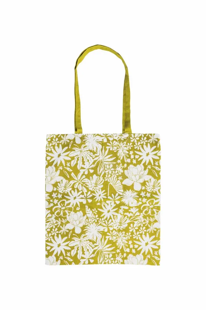 Bags and totes - Cloth bag and cosmetic bag BLOSSOM CHARM, GREEN TULIP & LEAFY FOREST - TRANQUILLO