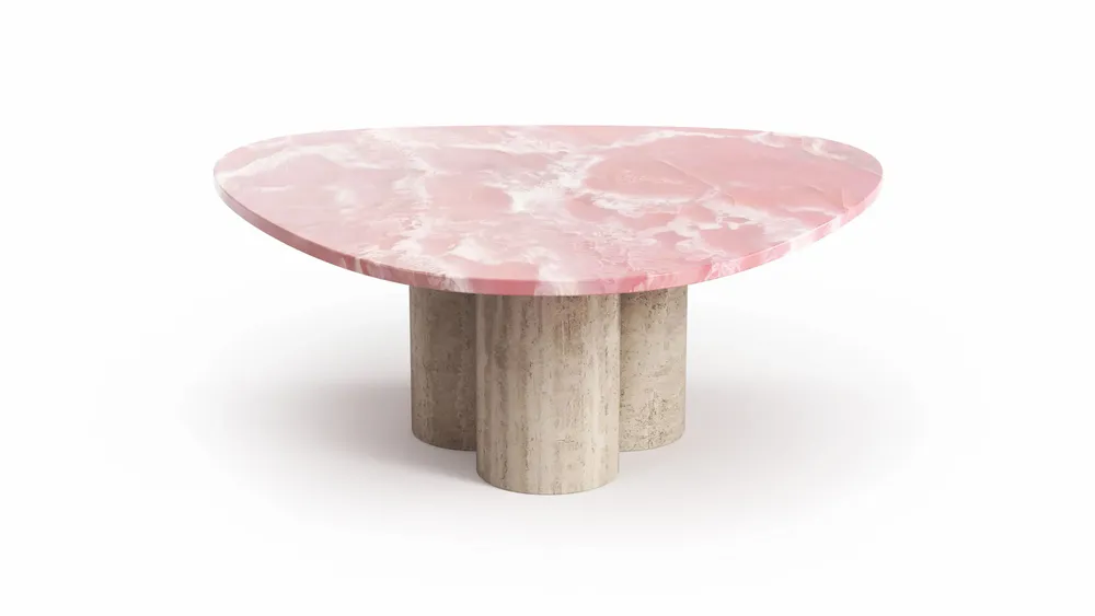 Coffee tables - Rivage - Coffee Tables - Onyx Rose - 100X100X40 cm - STONE VALLEY
