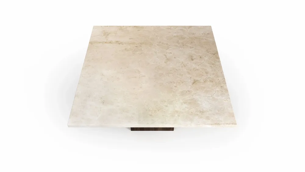 Tables basses - Carrera - Tables basses - Marbre Crema - 70X70X40 cm - STONE VALLEY
