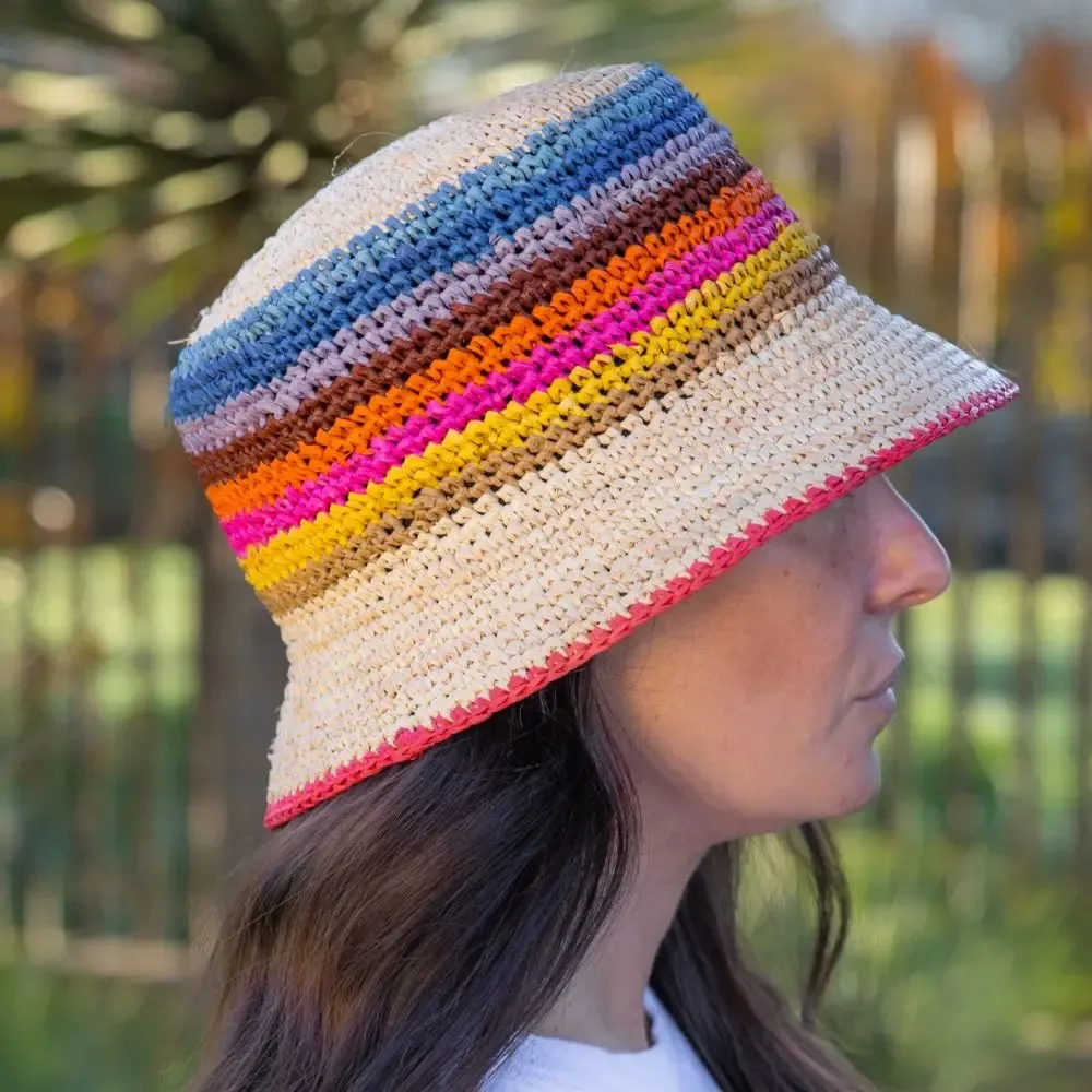 Hats - BOB RAFFIA stripes - TRAVAUX EN COURS...