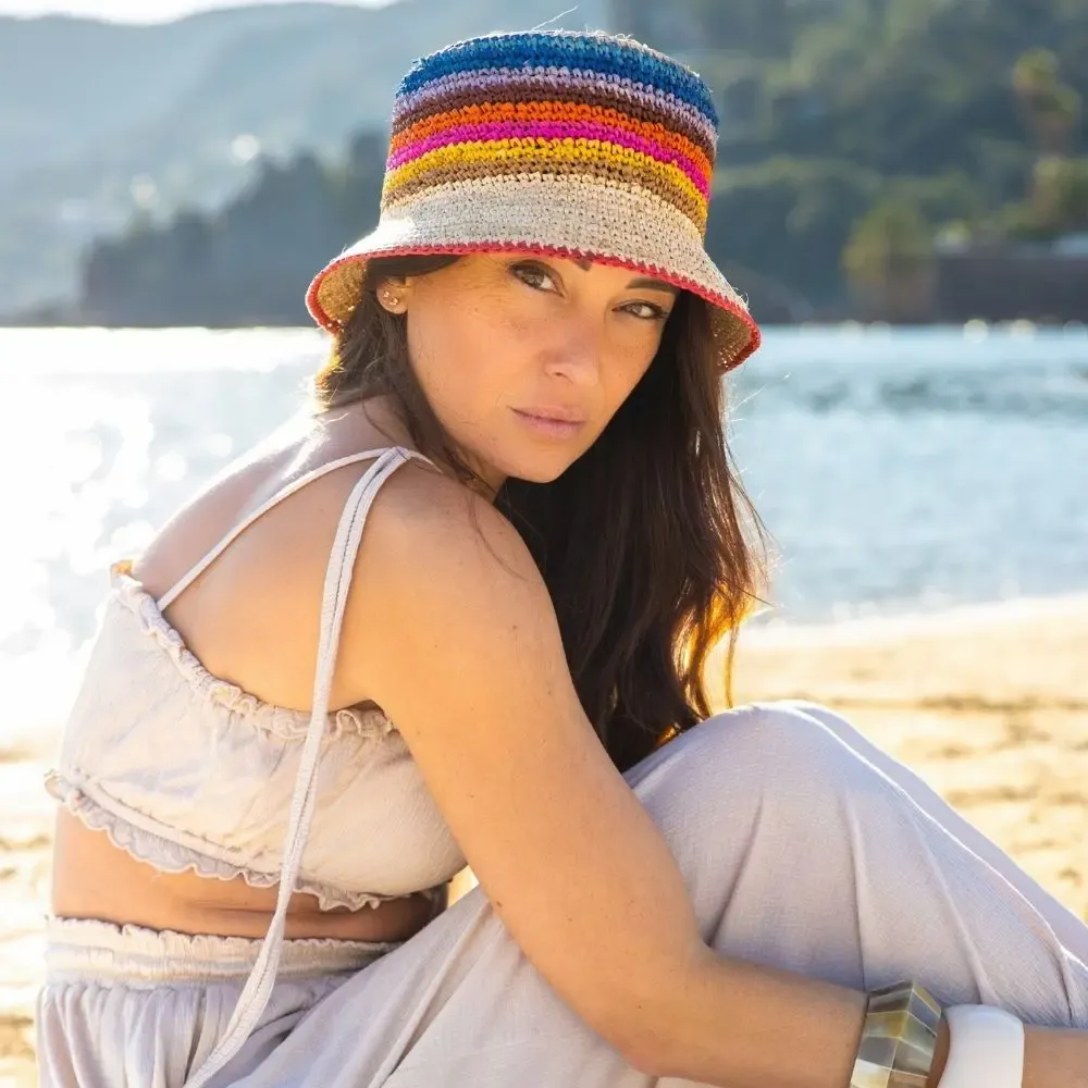 Hats - BOB RAFFIA stripes - TRAVAUX EN COURS...