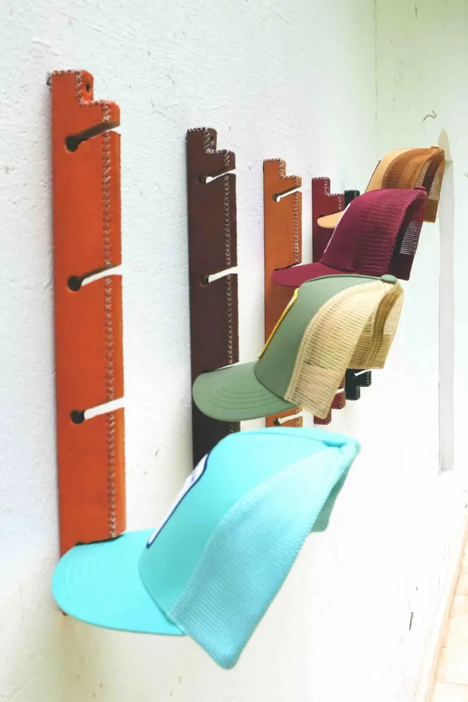 Autres objets connectés  - Porte-casquette en cuir - SOL & LUNA