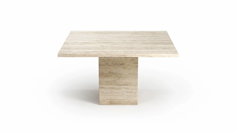 Coffee tables - Carrera - Coffee Tables - Classic Travertine - 70X70X40 cm - STONE VALLEY