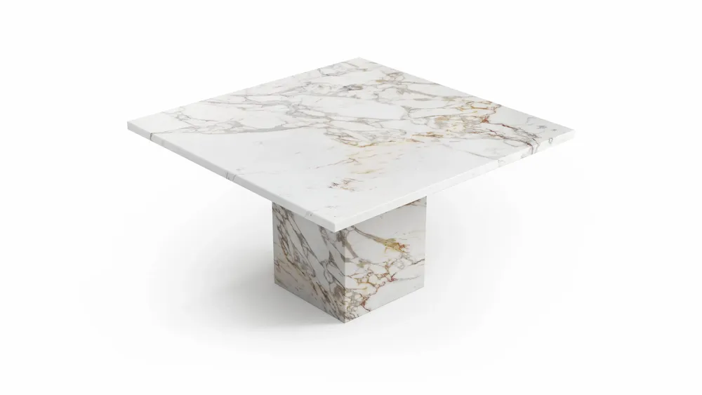 Coffee tables - Carrera - Coffee Tables - Calacatta Oro Marble - 90X90X40 cm - STONE VALLEY