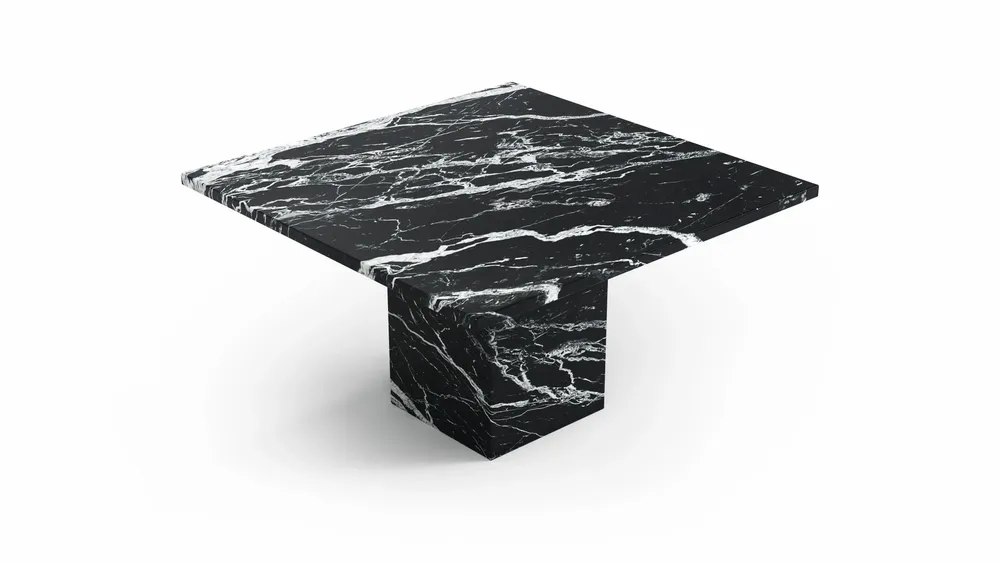 Coffee tables - Carrera - Coffee Tables - Nero Maquina Marble - 90X90X40 cm - STONE VALLEY