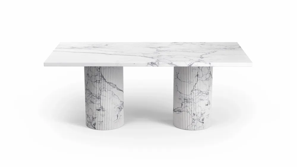 Coffee tables - Jaspura - Coffee tables - Statuario Michelangelo Carrara marble - 100X50X40 cm - STONE VALLEY