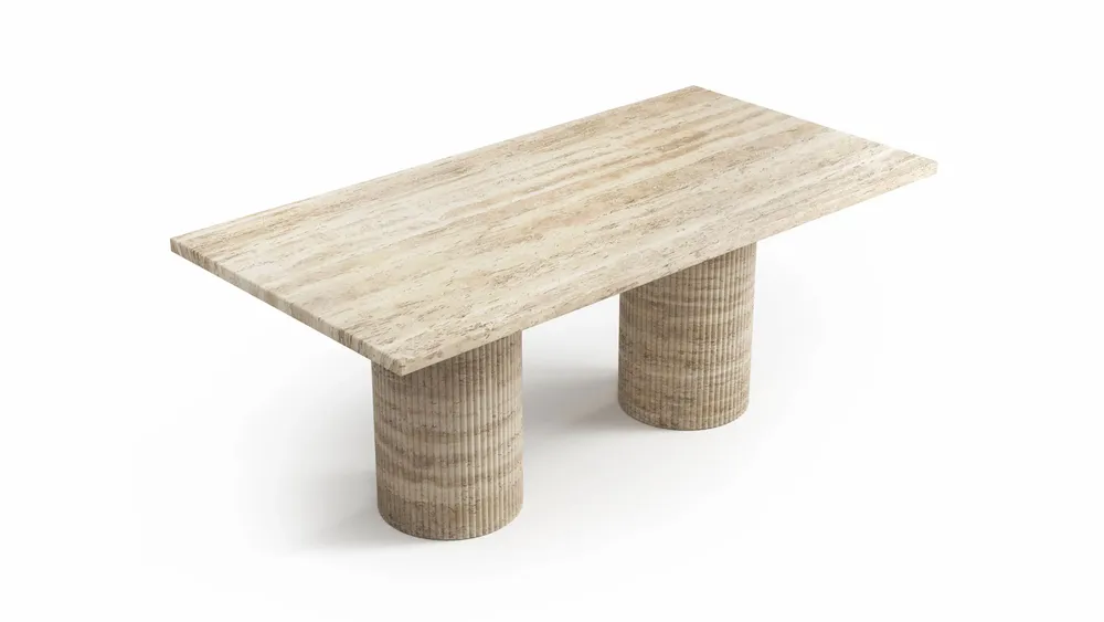 Coffee tables - Jaspura - Coffee Tables - Classic Travertine - 100X50X40 cm - STONE VALLEY