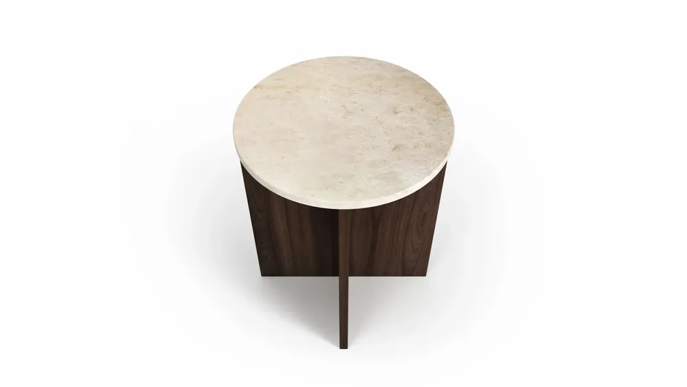 Other tables - Ocel - Other tables - Crema Marble - 45X45X55 cm - STONE VALLEY