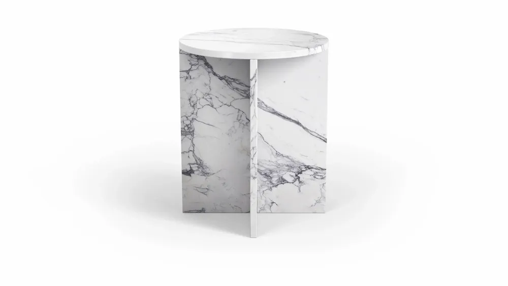 Autres tables  - Ocel - Autres tables - Marbre Statuario Michelangelo Carrara - 45X45X55 cm - STONE VALLEY