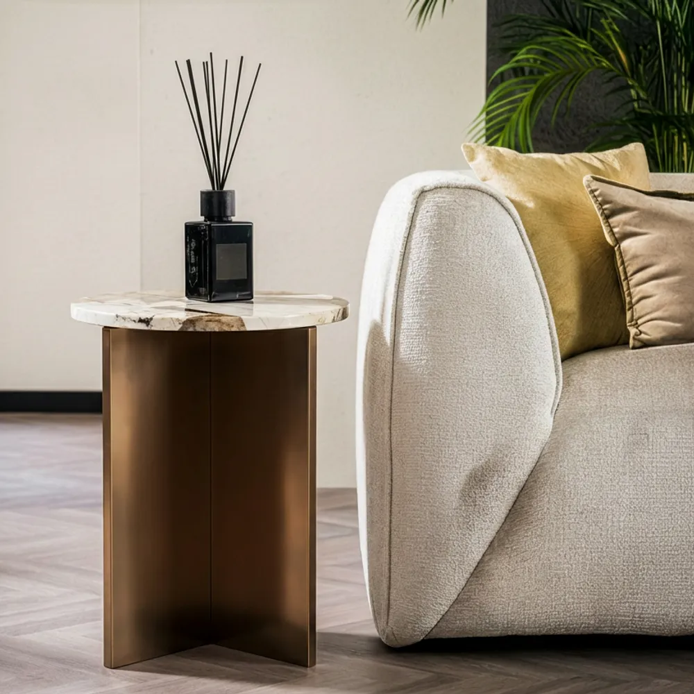 Autres tables  - Ocel - Autres tables - Quartzite Patagonia - 45X45X55 cm - STONE VALLEY