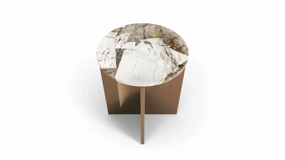 Autres tables  - Ocel - Autres tables - Quartzite Patagonia - 45X45X55 cm - STONE VALLEY