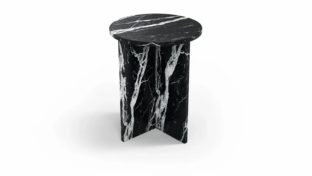 Autres tables  - Ocel - Autres tables - Marbre Nero Maquina - 45X45X55 cm - STONE VALLEY