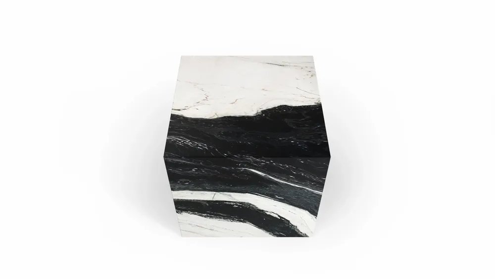 Lawn tables - Gema - Other tables - Panda Marble - 45X45X43 cm - STONE VALLEY