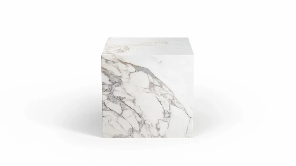 Tables de jardin - Gema - Autres tables - Marbre Calacatta Oro - 45X45X43 cm - STONE VALLEY