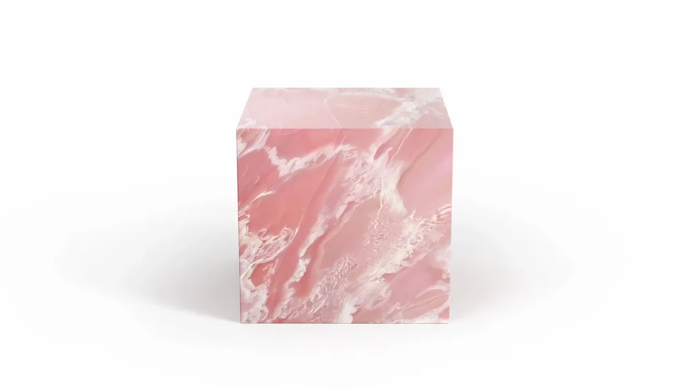 Tables de nuit - Gema - Autres tables - Onyx Rose - 45X45X43 cm - STONE VALLEY