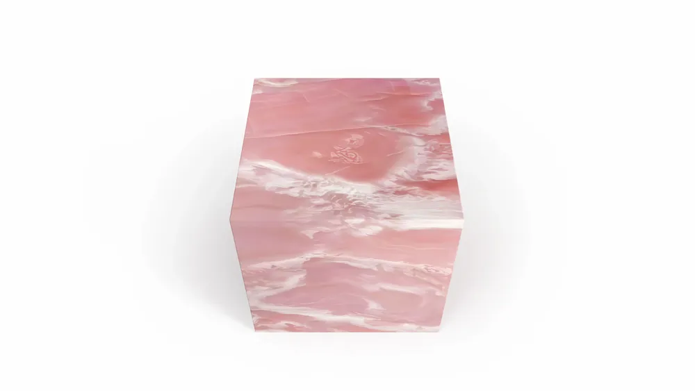 Tables de nuit - Gema - Autres tables - Onyx Rose - 45X45X43 cm - STONE VALLEY