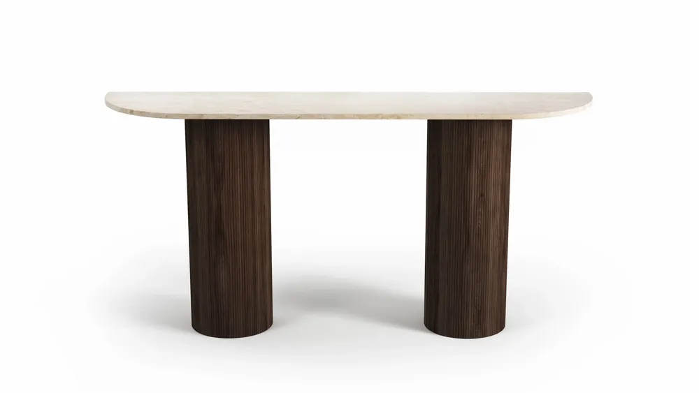 Console table - Ombrure - Console Table - Crema Marble - 180X40X85 cm - STONE VALLEY