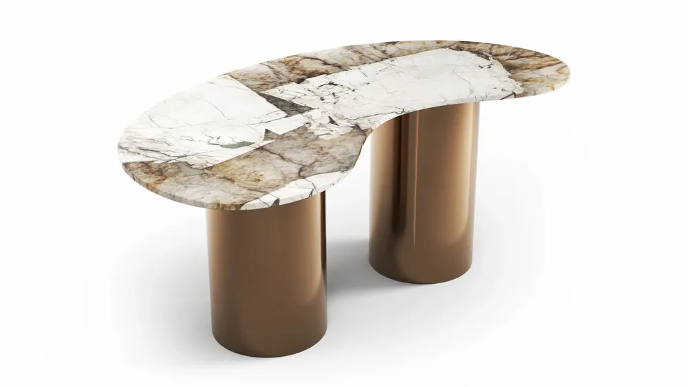 Office furniture and storage - Aerolithite - offices - Patagonia Quartzite - 180X100X75 cm - STONE VALLEY