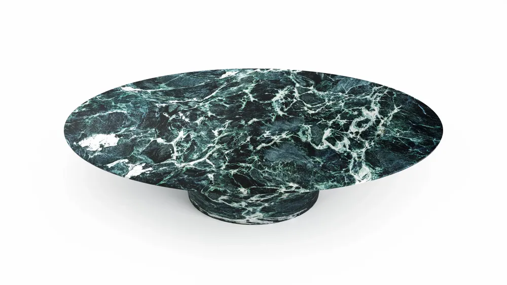 Dining Tables - Valleyra - Dining Tables - Verde Alpi Marble - 180X100X75 cm - STONE VALLEY