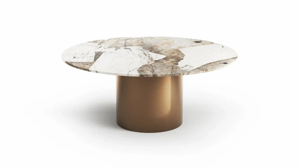 Dining Tables - Ocel - Dining Tables - Patagonia Quartzite - 150X150X75 cm - STONE VALLEY