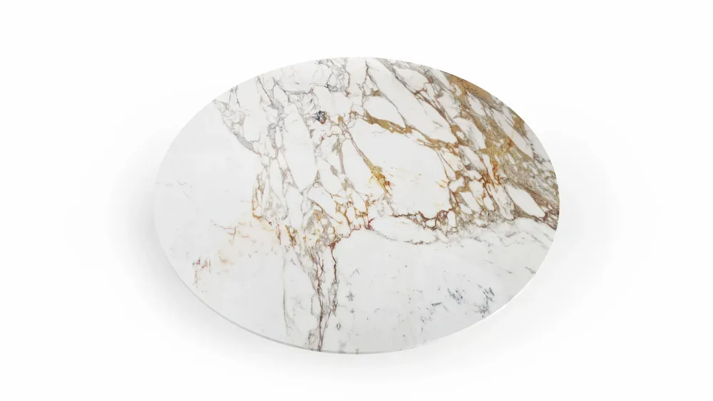 Tables Salle à Manger - Ocel - Tables à manger - Marbre Calacatta Oro - 180X180X75 cm - STONE VALLEY