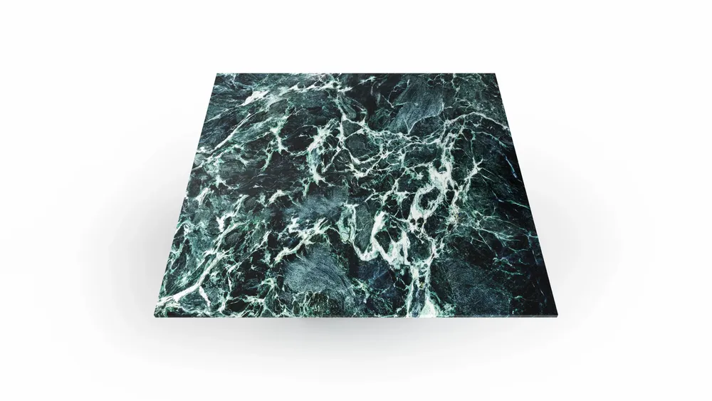 Tables Salle à Manger - Carrera - Tables à manger - Marbre Verde Alpi - 100X100X75 cm - STONE VALLEY