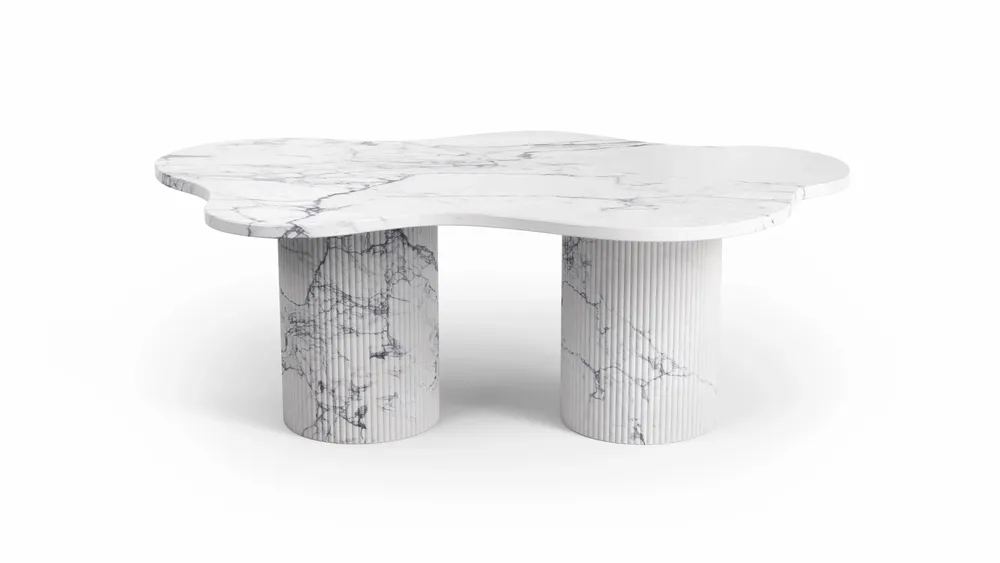 Tables basses - Nunoca - Tables basses - Marbre Statuario Michelangelo Carrara - 130X80X40 cm - STONE VALLEY