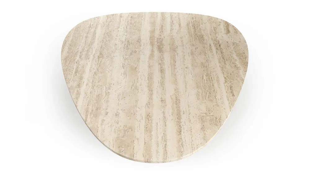 Tables basses - Rivage - Tables basses - Travertin Classique - 100X100X40 cm - STONE VALLEY