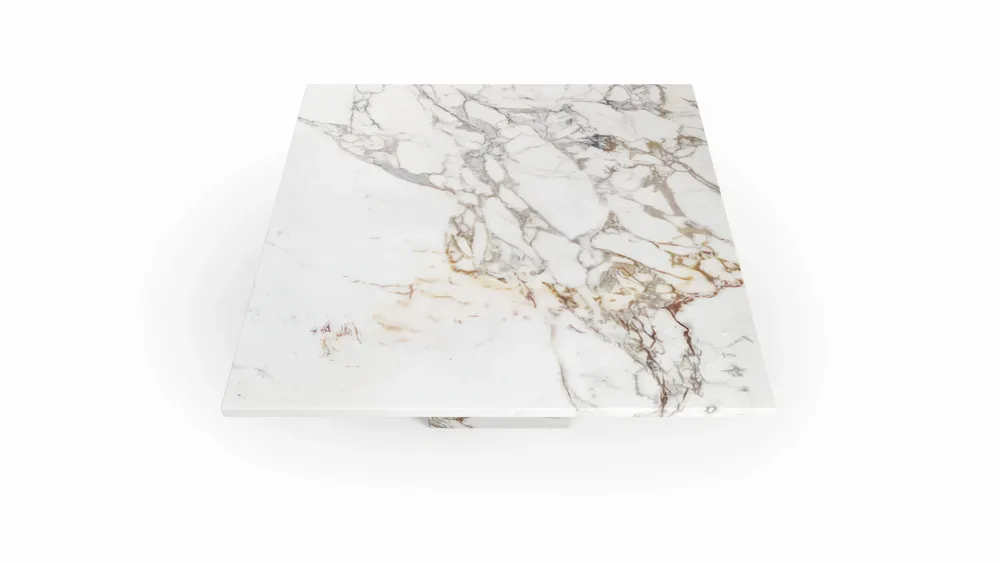 Tables basses - Carrera - Tables basses - Marbre Calacatta Oro - 70X70X40 cm - STONE VALLEY