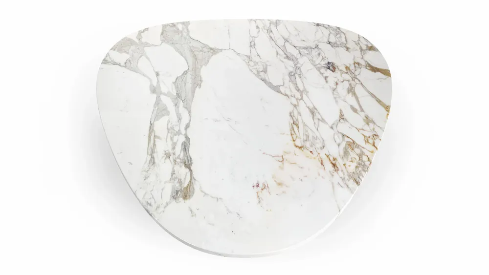 Tables basses - Rivage - Tables basses - Marbre Calacatta Oro - 100X100X40 cm - STONE VALLEY