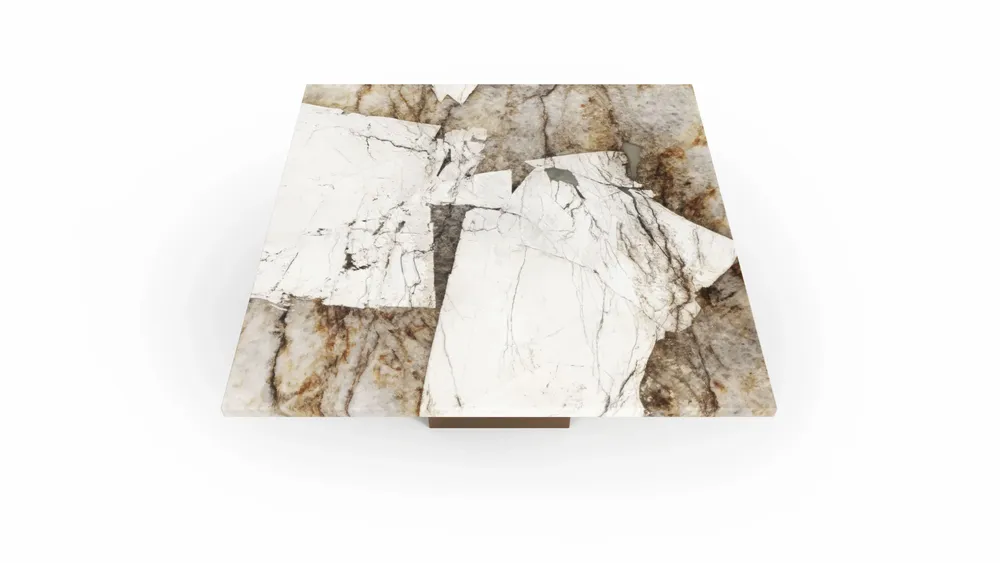 Coffee tables - Carrera - Coffee tables - Quartzite Patagonia - 70X70X40 cm - STONE VALLEY