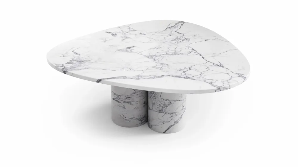 Coffee tables - Rivage - Coffee Tables - Statuario Michelangelo Carrara Marble - 80X80X40 cm - STONE VALLEY