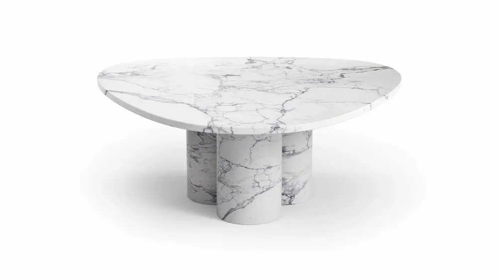 Coffee tables - Rivage - Coffee Tables - Statuario Michelangelo Carrara Marble - 80X80X40 cm - STONE VALLEY