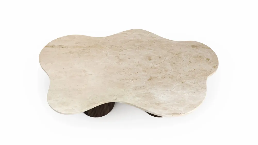 Tables basses - Nunoca - Tables basses - Marbre Crema - 110X70X40 cm - STONE VALLEY