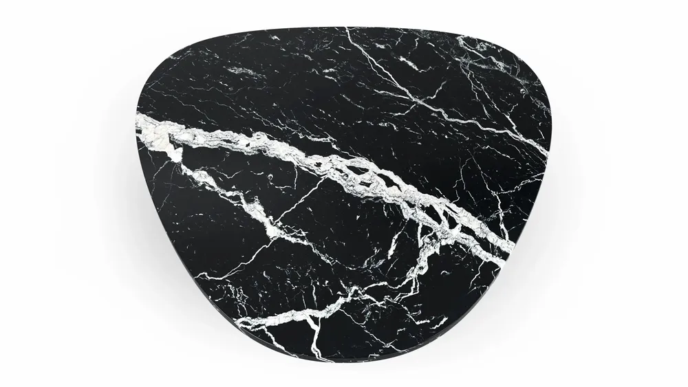 Tables basses - Rivage - Tables basses - Marbre Nero Maquina - 80X80X40 cm - STONE VALLEY