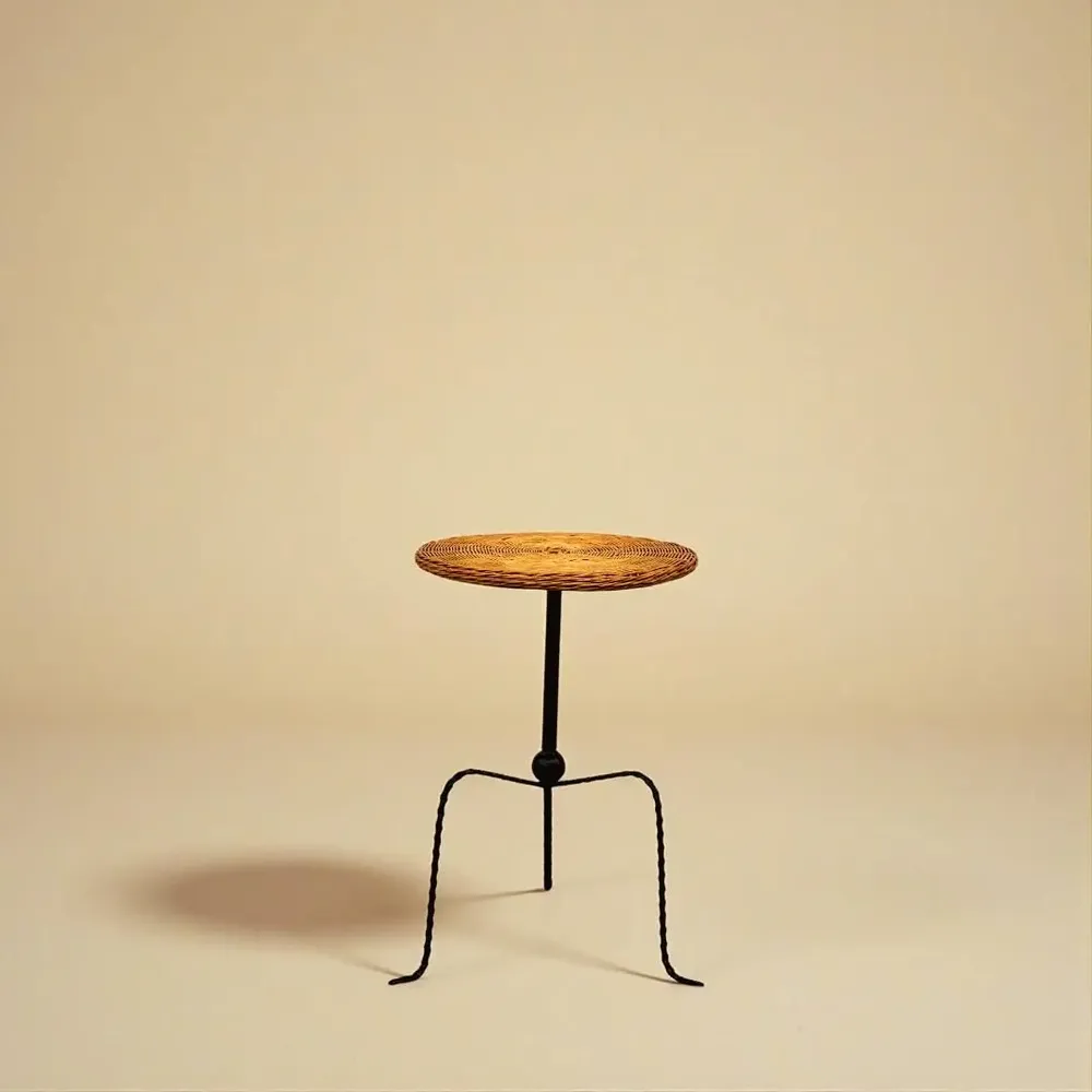 Coffee tables - Tressé Wrought Iron Side Table - LO-FI HOUSE