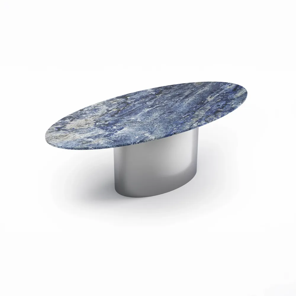 Tables Salle à Manger - Valleyra - Tables à manger - Granit Blue Bahia - 180X100X75 cm - STONE VALLEY