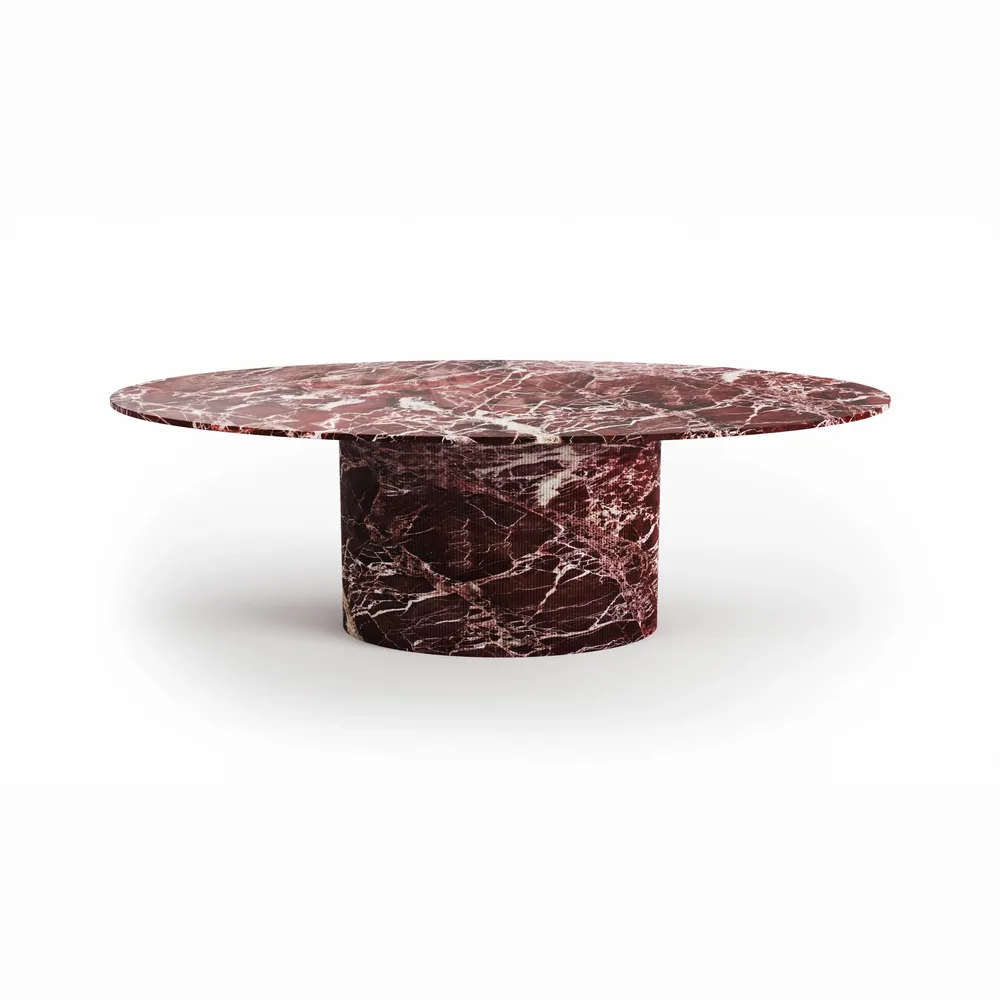 Tables Salle à Manger - Valleyra - Tables à manger - Marbre Rosso Levano - 180X100X75 cm - STONE VALLEY