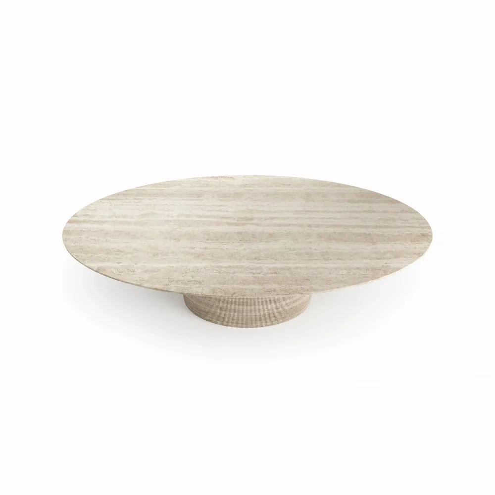 Tables Salle à Manger - Valleyra - Tables à manger - Travertin Classique - 180X100X75 cm - STONE VALLEY